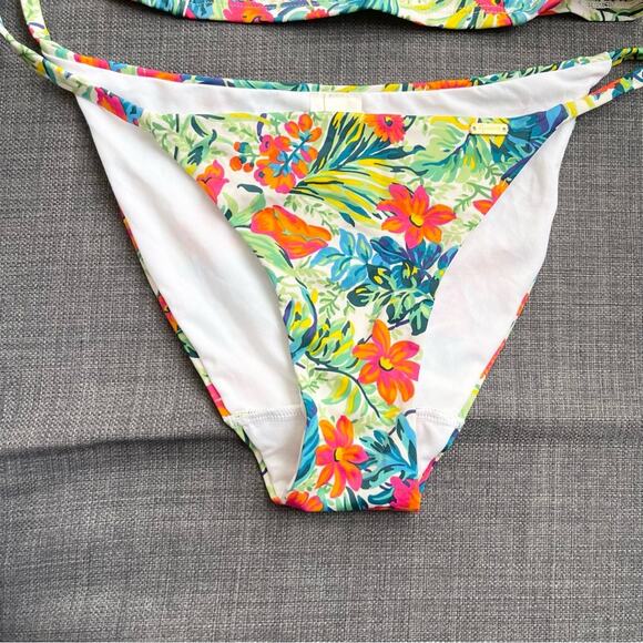 Gossard Floral 2 Piece Bikini Set Halter Neck Swimsuit Woman size XS - Picture 2 of 13